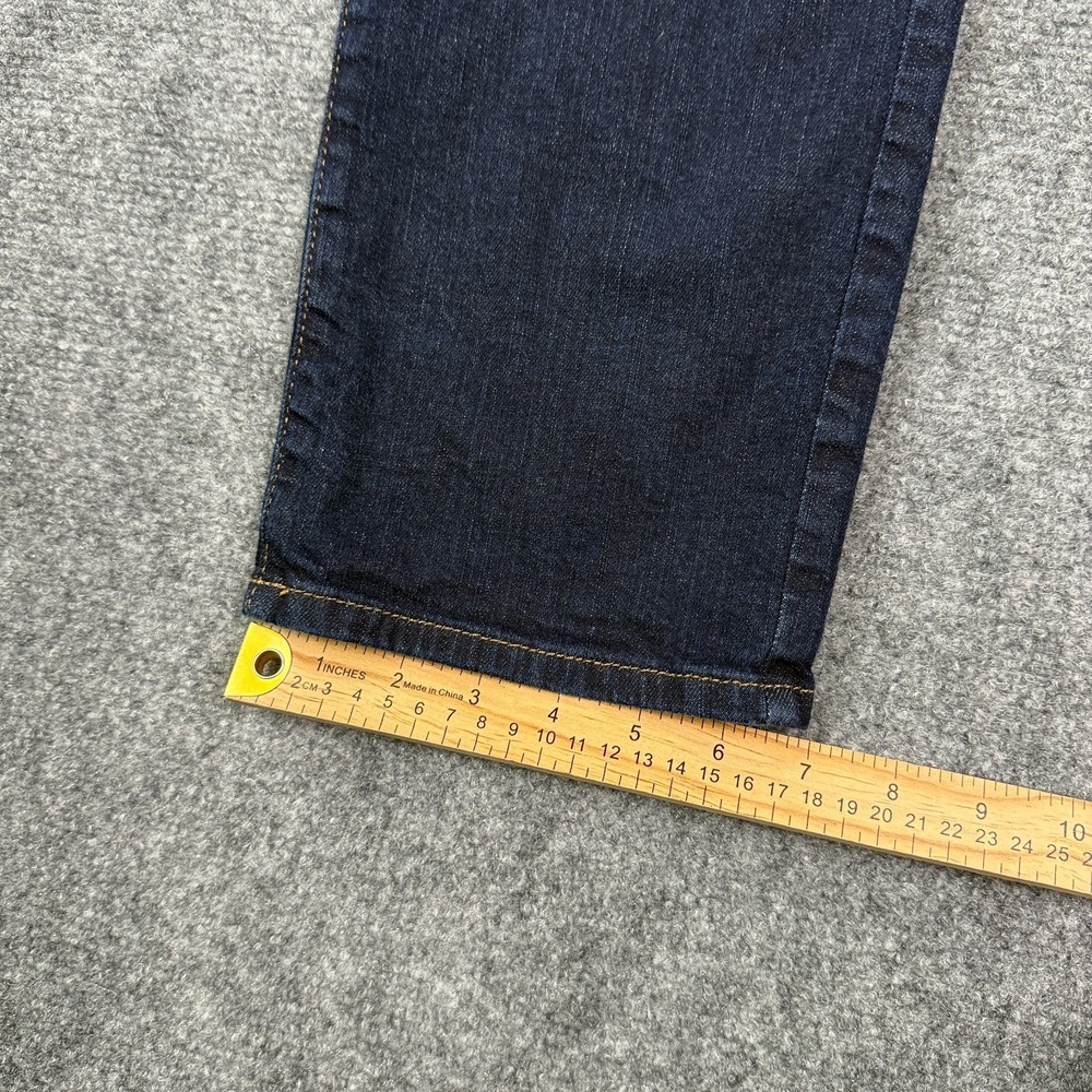 Lee Mens Slim Straight Denim Jeans Size 32x30 Comfort Stretch Blue Gusseted - Picture 12 of 12